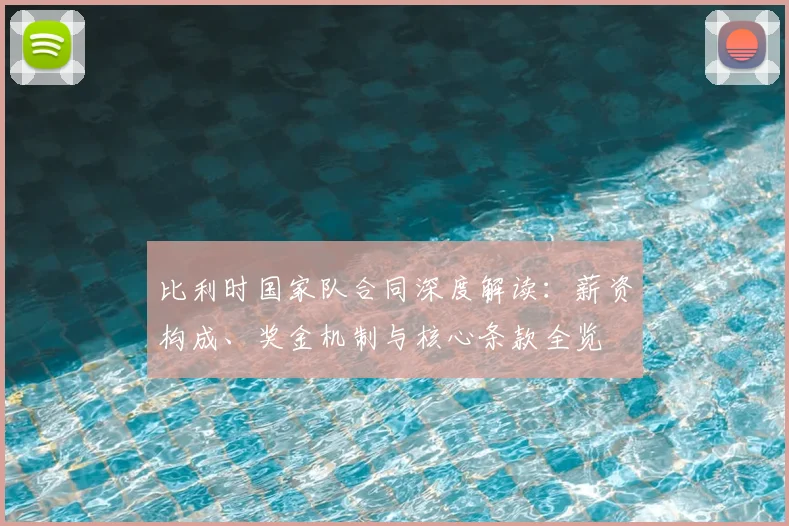 比利时国家队合同深度解读:薪资构成、奖金机制与核心条款全览