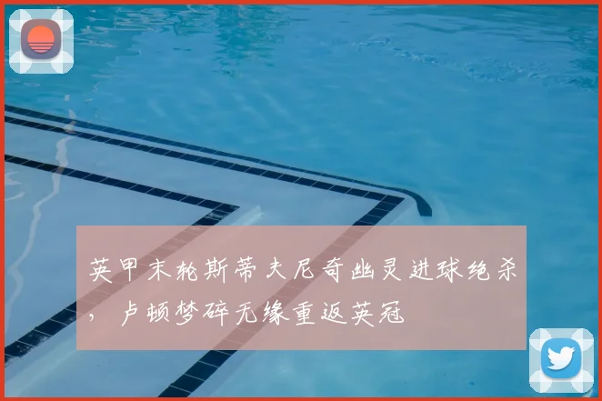 英甲末轮斯蒂夫尼奇幽灵进球绝杀,卢顿梦碎无缘重返英冠